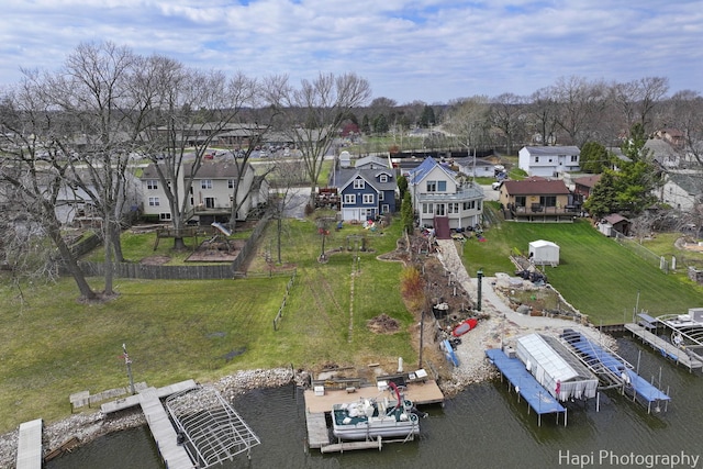 36603 N Iola Ave, Ingleside, IL 60041 - drone / aerial view featuring a residential view and a water view