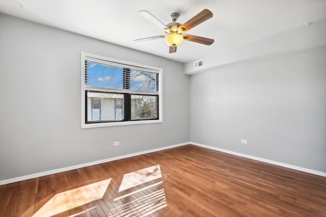 4130 192nd Ct Unit 222, Country Club Hills, IL 60478 - empty room with wood finished floors, baseboards, and visible vents
