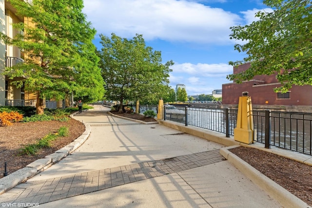 exterior space with a gate
