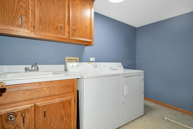 4920 134th Ct Unit 205, Crestwood, IL 60418 - laundry area with cabinet space, washing machine and clothes dryer, and baseboards