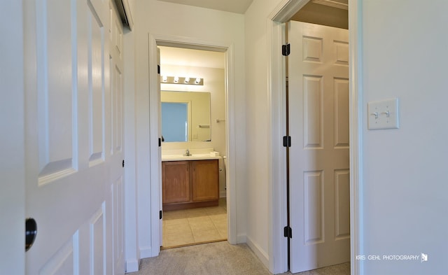 2850 Cattail Ct Unit C, Wauconda, IL 60084 - hall with light carpet and baseboards