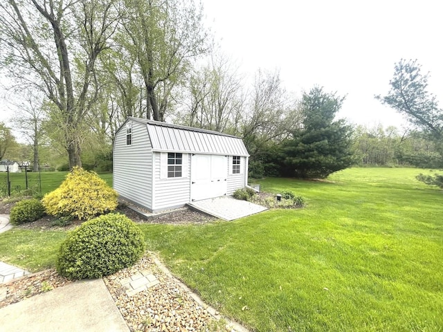 view of shed