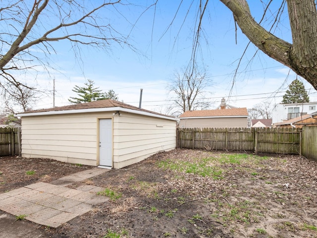 garage featuring fence