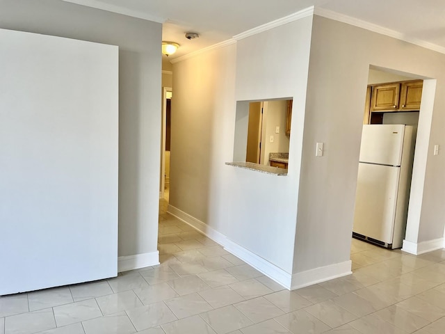 5424 W Ferdinand St Unit 104, Chicago, IL 60644 - empty room with baseboards and ornamental molding