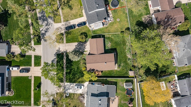 aerial view of property's location featuring nearby suburban area