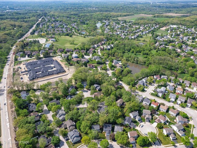 14 Wildflower Way, Streamwood, IL 60107 - aerial view of property and surrounding area with nearby suburban area and a nearby body of water