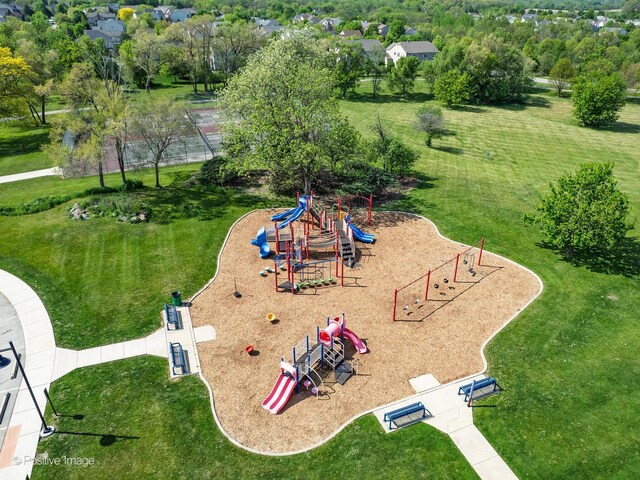 14 Wildflower Way, Streamwood, IL 60107 - drone / aerial view of a recreational park