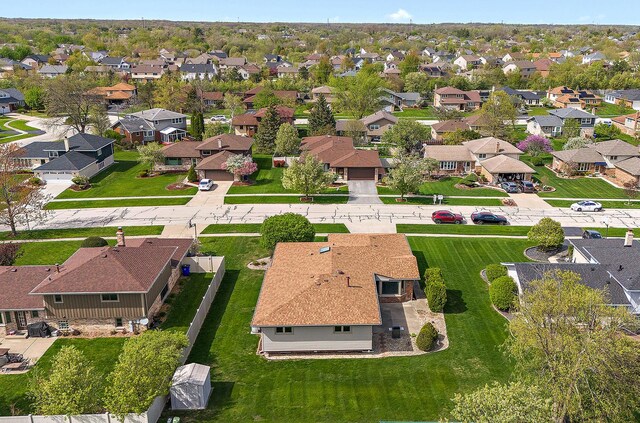 birds eye view of property featuring a residential view