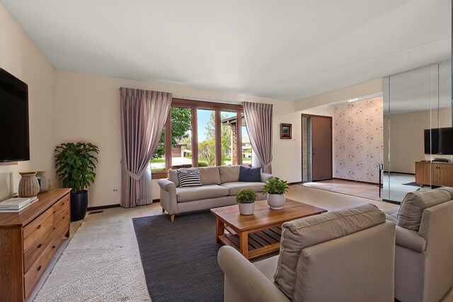 view of living area