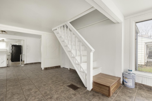 stairs with visible vents