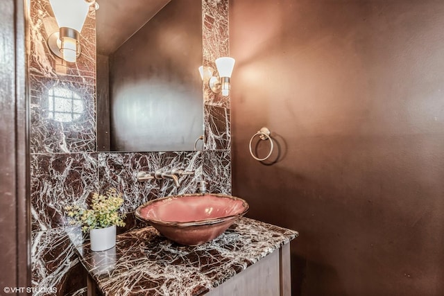 bathroom featuring vanity
