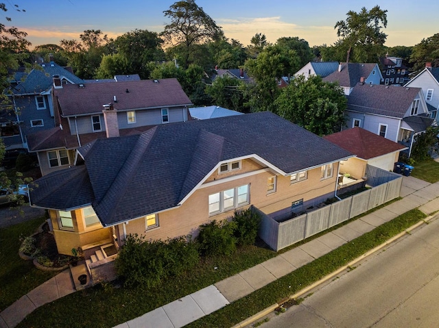 701 N 4th Ave, Maywood, IL 60153 - aerial view at dusk with a residential view
