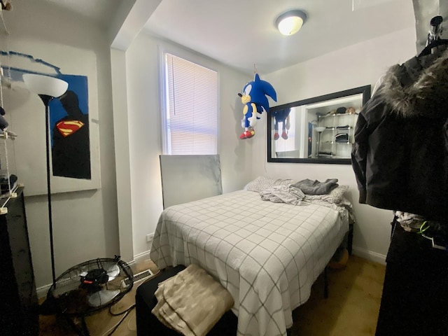 bedroom with baseboards