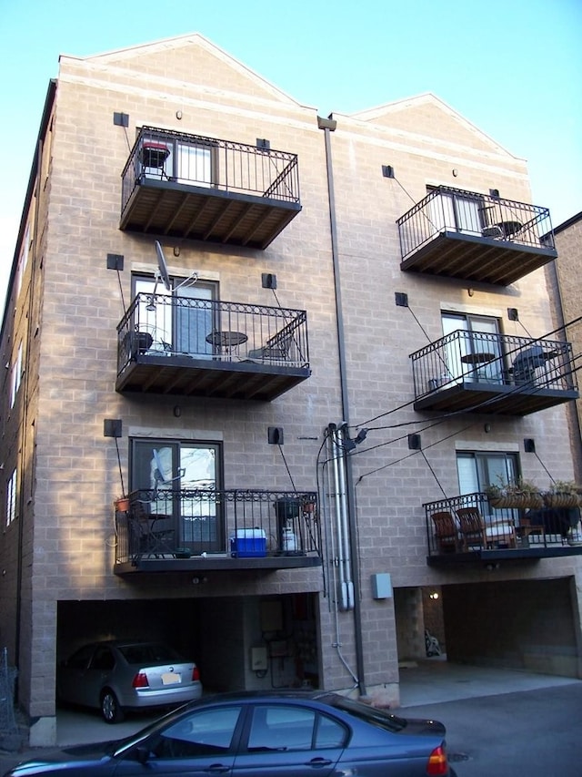 view of building exterior with an attached garage