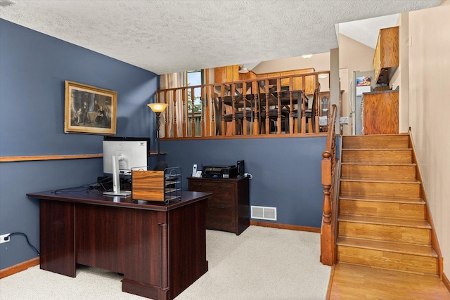 15306 S Heritage Dr, Plainfield, IL 60544 - office space featuring visible vents, baseboards, and a textured ceiling