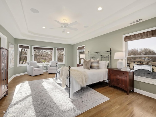 4716 Wallbank Ave, Downers Grove, IL 60515 - bedroom featuring light wood finished floors, baseboards, multiple windows, and recessed lighting