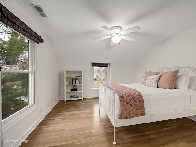 4716 Wallbank Ave, Downers Grove, IL 60515 - bedroom with visible vents, multiple windows, and vaulted ceiling