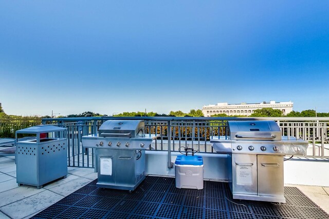 view of patio / terrace featuring grilling area