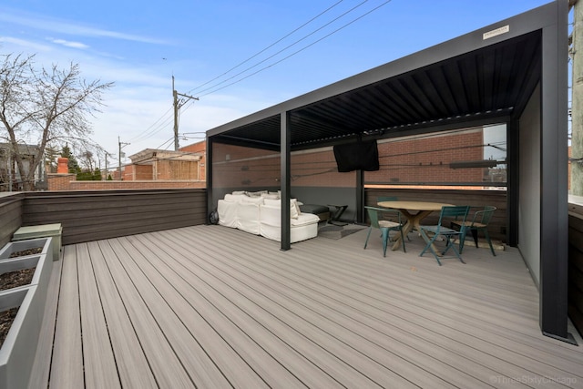 3615 N Janssen Ave, Chicago, IL 60613 - deck featuring outdoor dining space