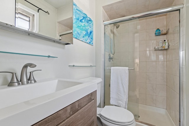 7925 Glen Ln, Darien, IL 60561 - full bath with toilet, a stall shower, and vanity