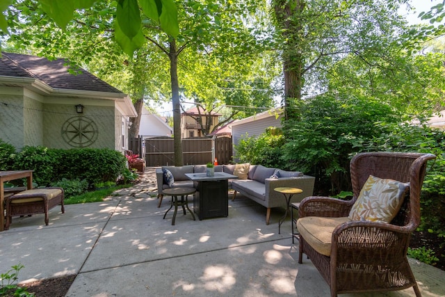 620 S Scoville Ave, Oak Park, IL 60304 - view of patio featuring fence and an outdoor hangout area