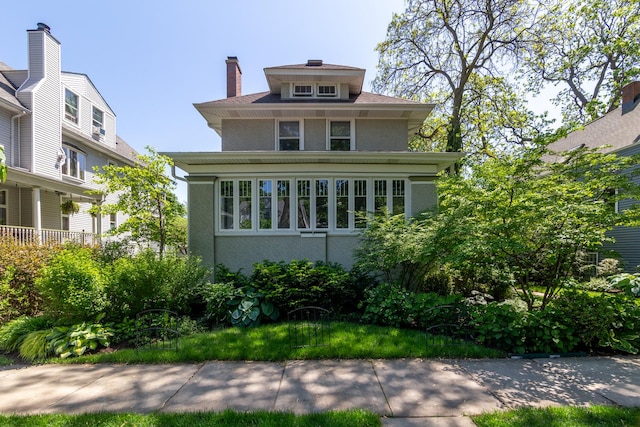 620 S Scoville Ave, Oak Park, IL 60304 - view of front facade with stucco siding