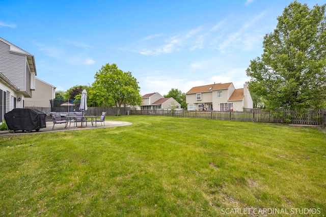 2690 Moss Ln, Aurora, IL 60504 - view of yard featuring a patio area and a residential view