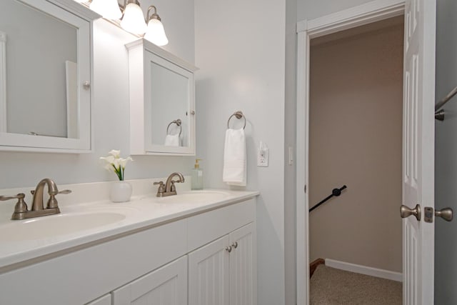 1603 Aurora Way, Normal, IL 61761 - full bath with double vanity and baseboards