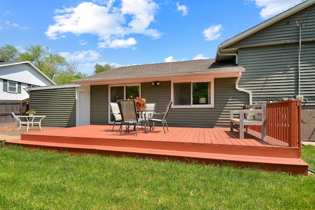 1603 Aurora Way, Normal, IL 61761 - wooden terrace featuring outdoor dining space