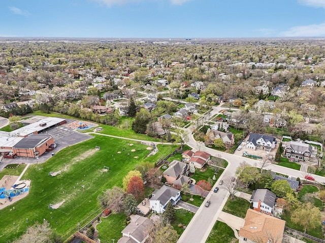 drone / aerial view featuring a residential view