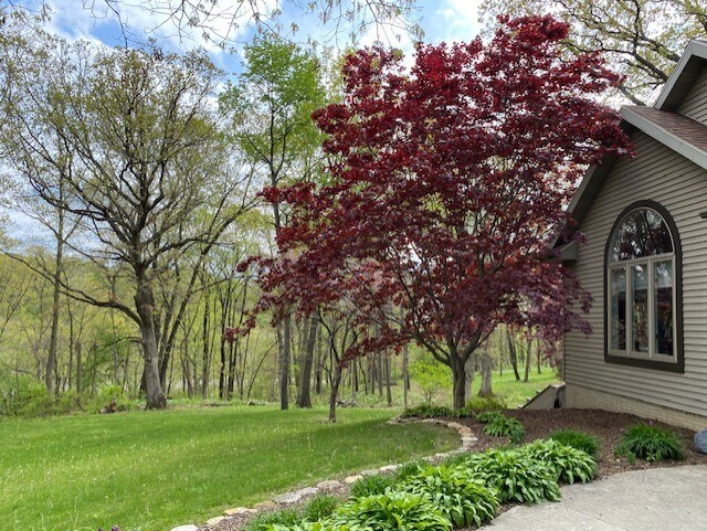 130333020 E St, Spring Valley, IL 61362 - back of property with a patio, a chimney, a shingled roof, and stairs