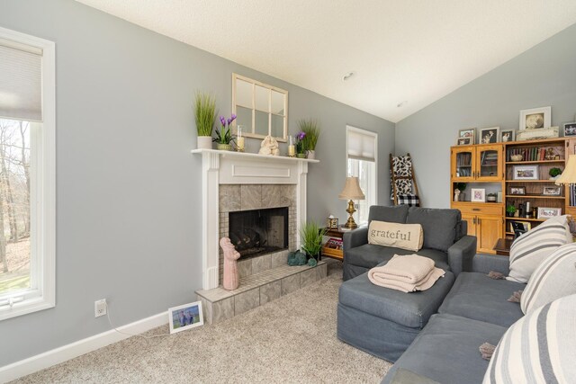 130333020 E St, Spring Valley, IL 61362 - carpeted living room featuring stairs, a drop ceiling, tile patterned flooring, and wood walls