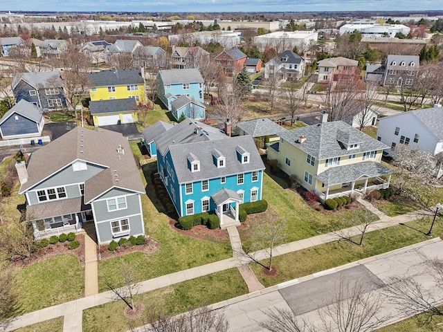drone / aerial view featuring a residential view