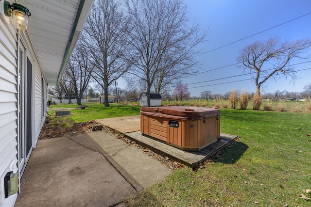 2S154 Lloyd Ave, Lombard, IL 60148 - view of yard featuring a patio, a hot tub, and a wooden deck