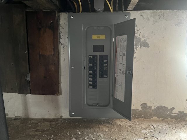 utility room featuring electric panel
