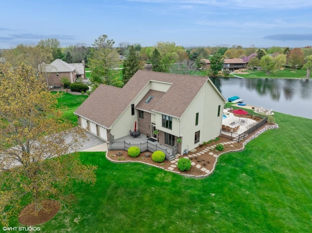 22846 W Lochanora Dr, Hawthorn Woods, IL 60047 - view from above of property featuring a nearby body of water