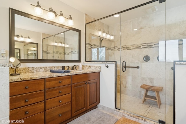 22846 W Lochanora Dr, Hawthorn Woods, IL 60047 - full bath featuring a shower stall and vanity