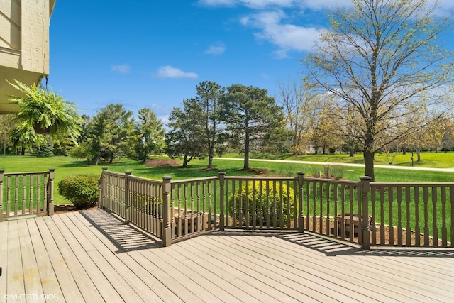 22846 W Lochanora Dr, Hawthorn Woods, IL 60047 - wooden deck with a yard