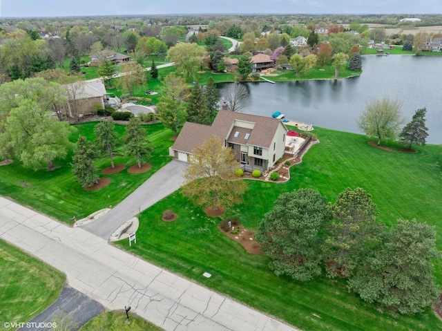 22846 W Lochanora Dr, Hawthorn Woods, IL 60047 - aerial overview of property's location with a nearby body of water