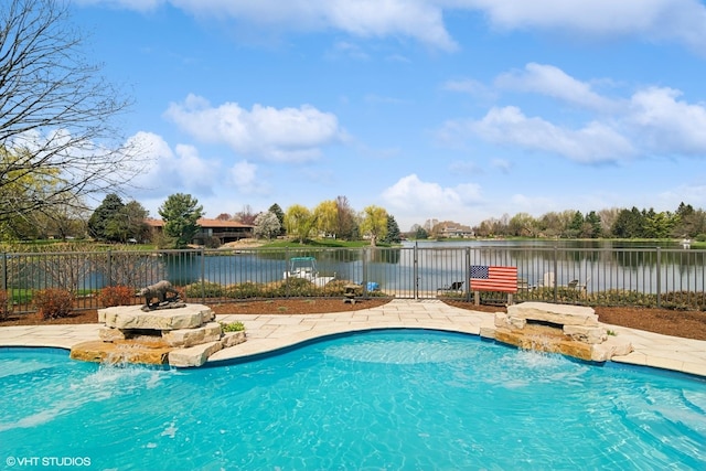 22846 W Lochanora Dr, Hawthorn Woods, IL 60047 - view of pool with a fenced backyard and a water view