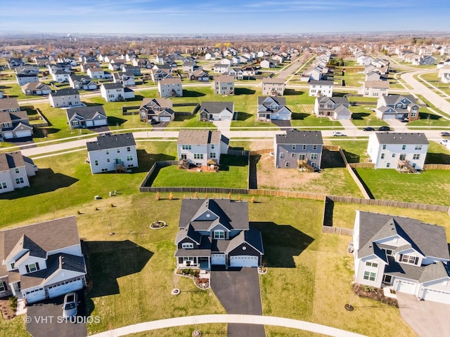 birds eye view of property featuring a residential view
