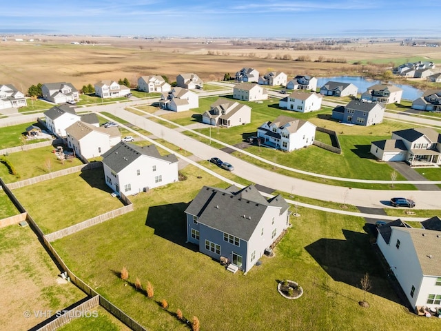 bird's eye view featuring a residential view