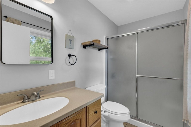 1104 Parkview Dr, Mahomet, IL 61853 - bathroom with vanity and a shower stall