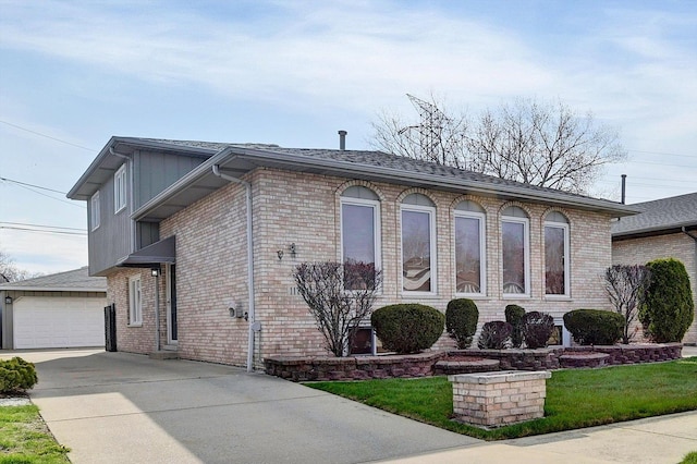 view of front of house featuring brick siding