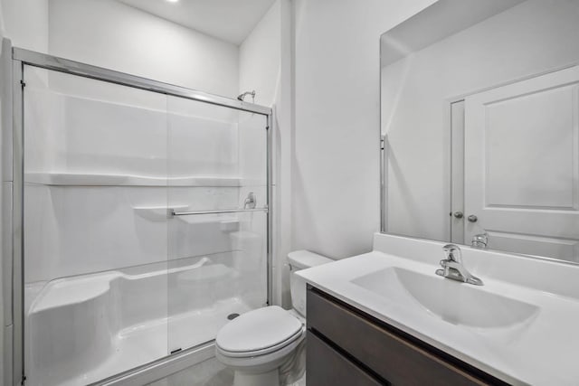 11381 Wildridge Ln, Huntley, IL 60142 - full bath with toilet, a stall shower, and vanity