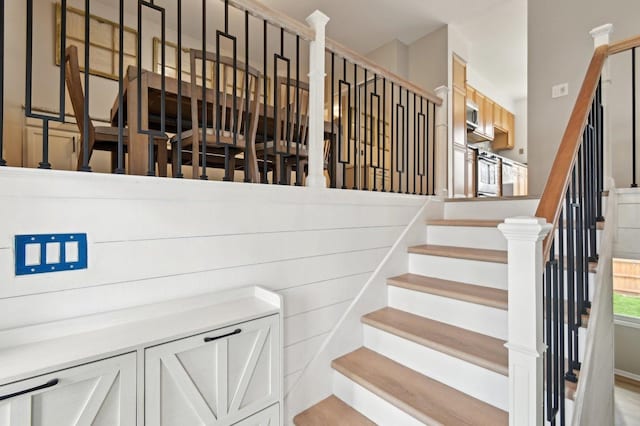 view of stairs