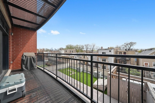 2041 W Division St Unit 304, Chicago, IL 60622 - balcony featuring central AC unit and area for grilling
