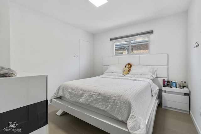bedroom with baseboards