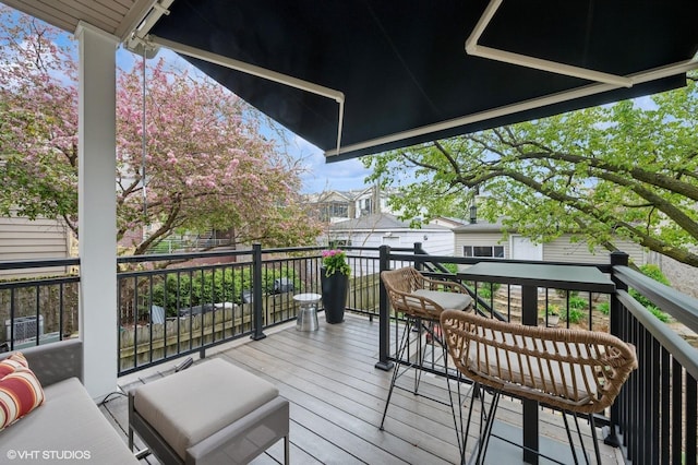 1333 N Bell Ave, Chicago, IL 60622 - wooden deck featuring a residential view