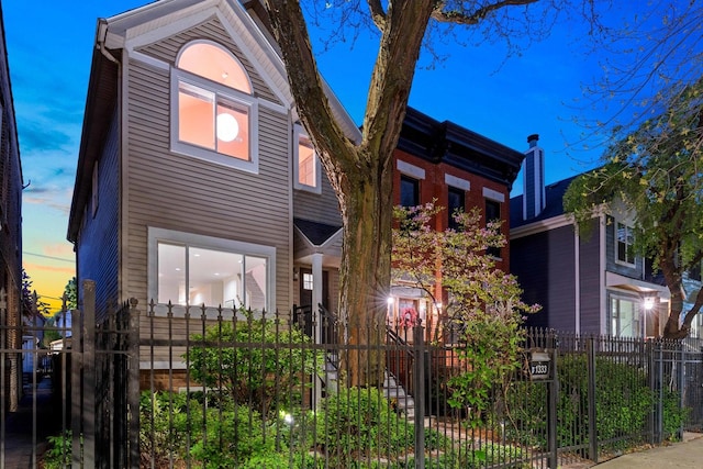 1333 N Bell Ave, Chicago, IL 60622 - view of front of home featuring a chimney